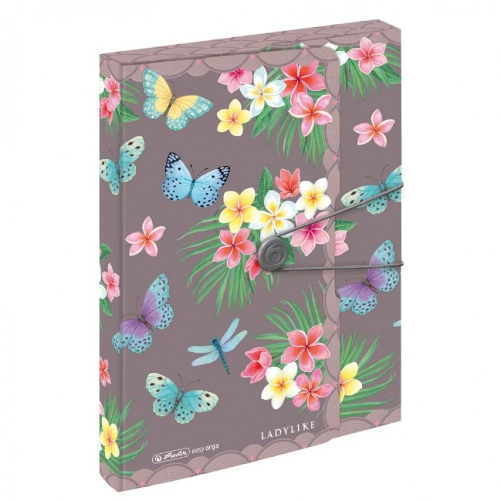 Aplankas su guma A4 4cm Butterfly 50044092 HERLITZ/10