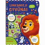 Linksmieji gyvūnai. Su iškIliais lipdukais