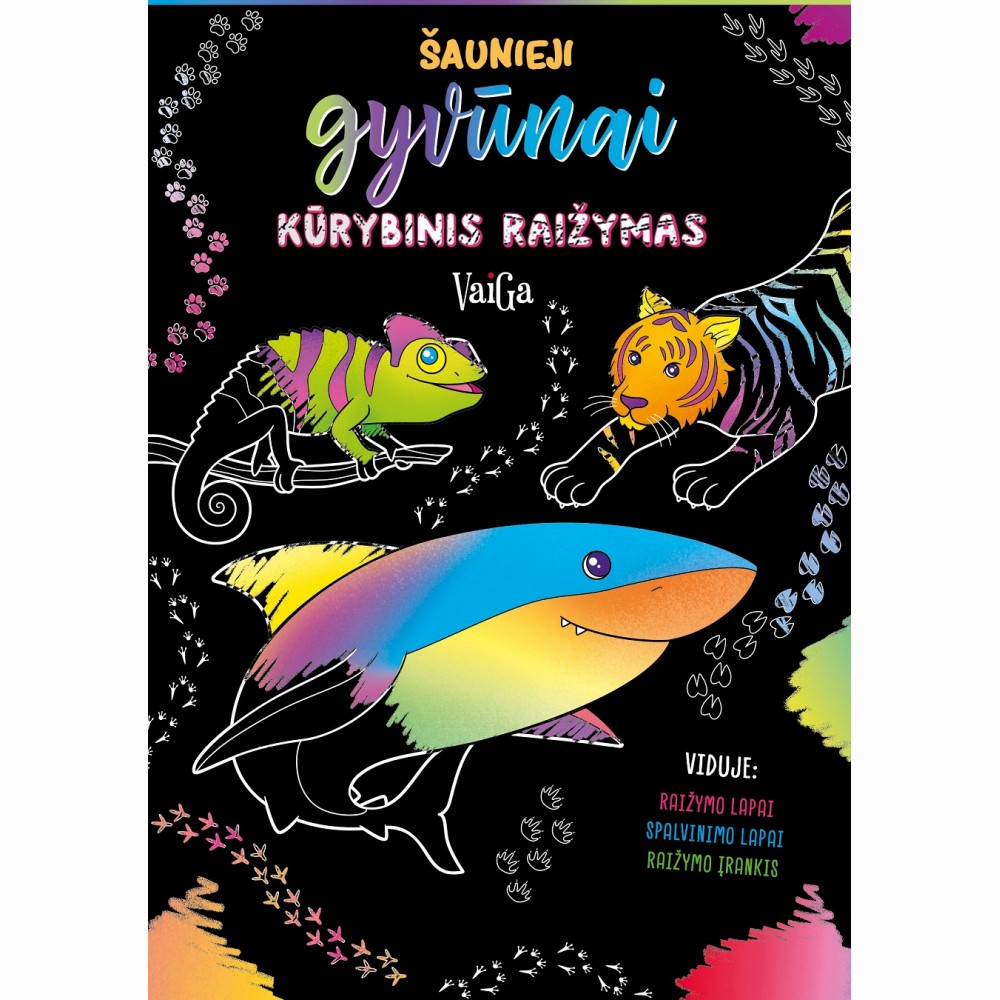 Šaunieji gyvūnai. Kūrybinis raižymas