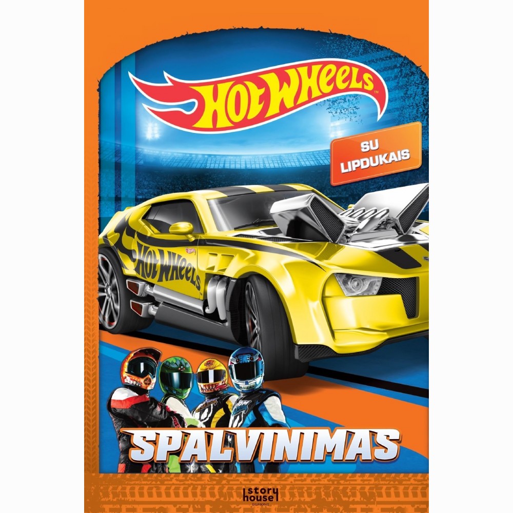 Hot Wheels. Spalvinimas su lipdukais