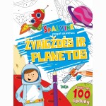 Žvaigždės ir planetos. Spalvink pagal skaičius