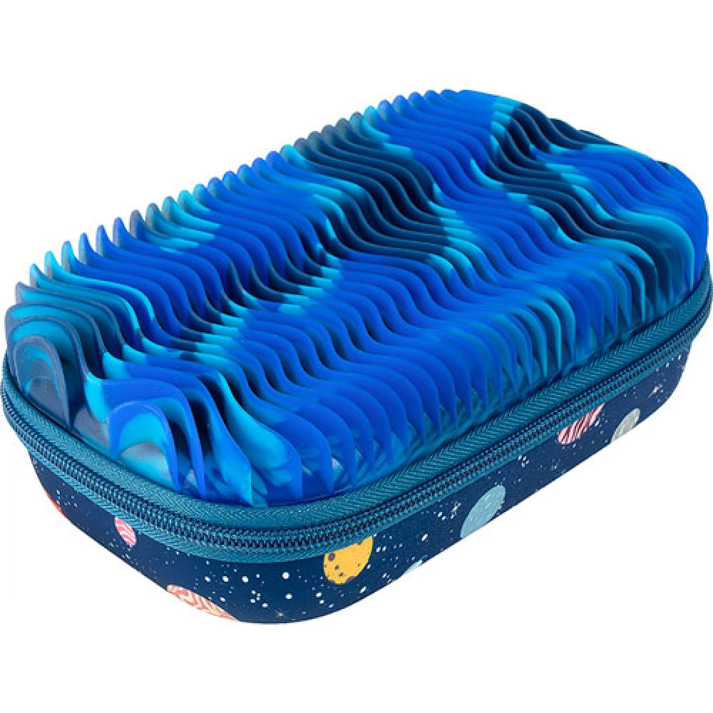 Penalas-pieštukinė ZIPIT Wavey Silicone Storage Box, mėlyna