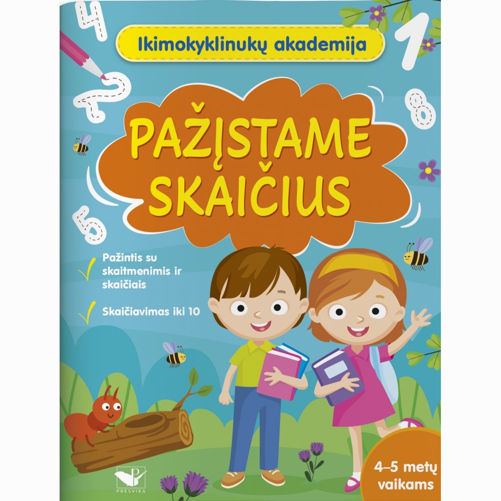 Ikimokyklinukų akademija. Pažįstame skaičius 4-5 metų vaikams