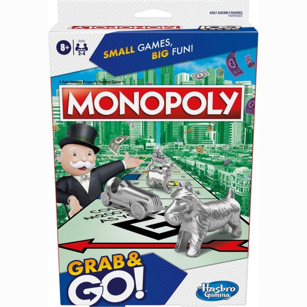HAS „Grab&Go“ kelioninis žaidimas „Monopolis“