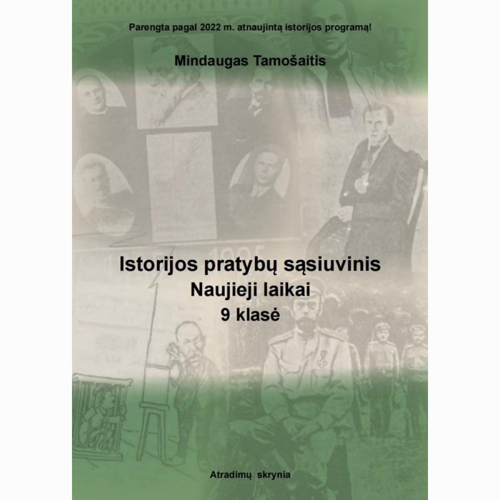 Istorijos pratybų sąsiuvinis, Naujieji laikai, 9 klasei