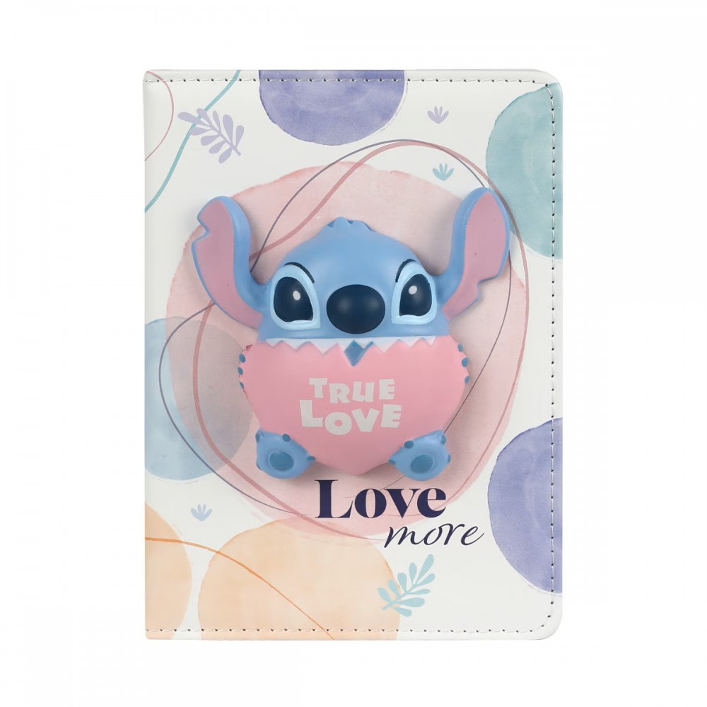 Užrašų knygelė dėžutėje Disney STITCH PASTEL, Motyvas 3,  B6, 100 lapų, minkštu viršeliu