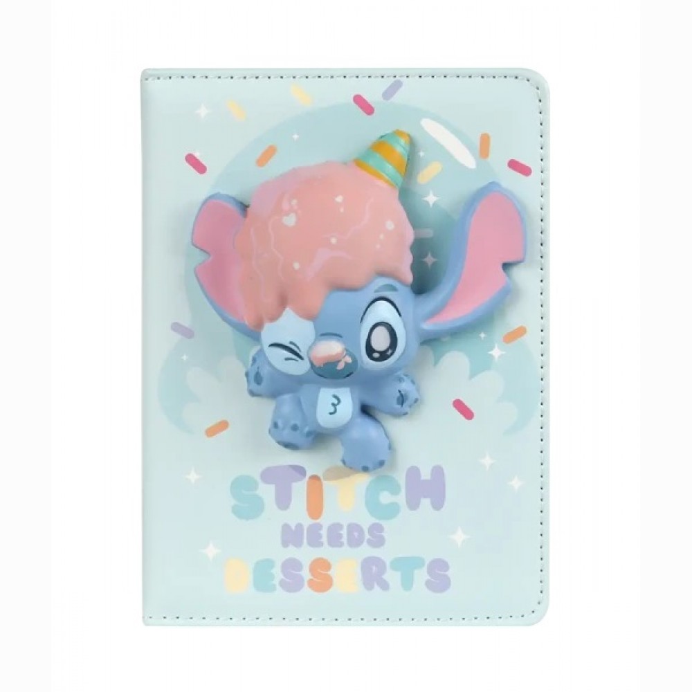 Užrašų knygelė dėžutėje  Disney STITCH PASTEL, Motyvas 2,  B6, 100 lapų, minkštu viršeliu