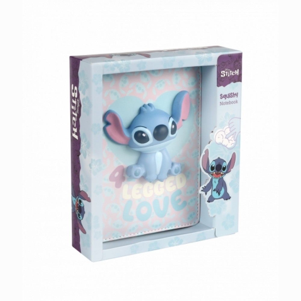 Užrašų knygelė dėžutėje  Disney STITCH PASTEL, Motyvas 1,  B6, 100 lapų, minkštu viršeliu
