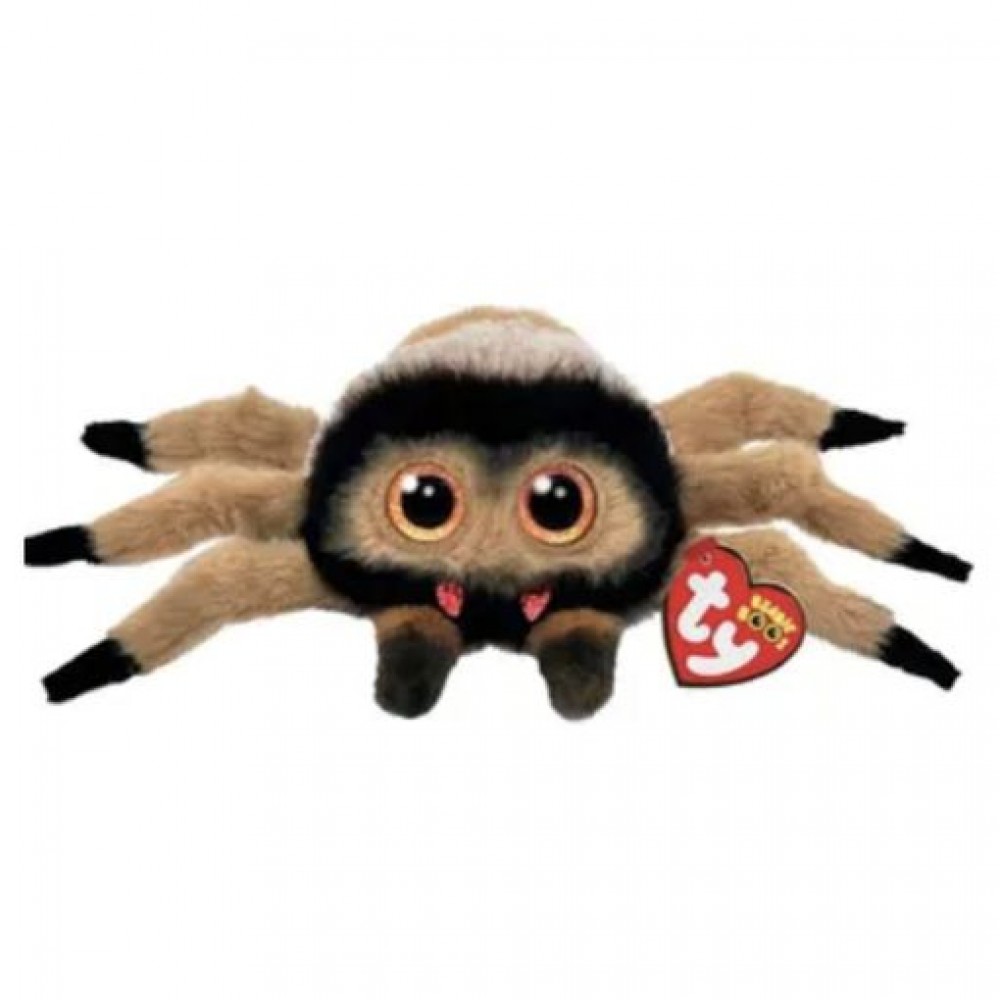 Pliušinis žaislas TY Beanie Boos GODFREY - tan spider reg