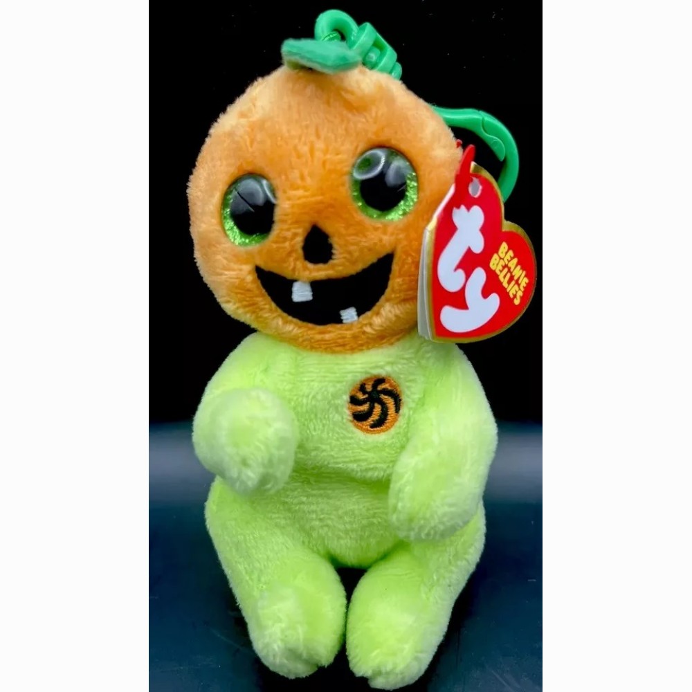 Pliušinis pakabukas TY Beanie Bellies HOLLOW - pumkin clip