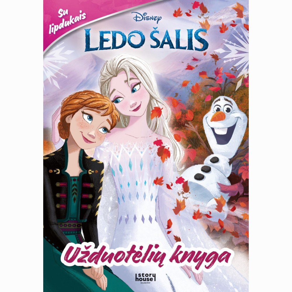 Ledo šalis. Užduotėlių knyga su lipdukais