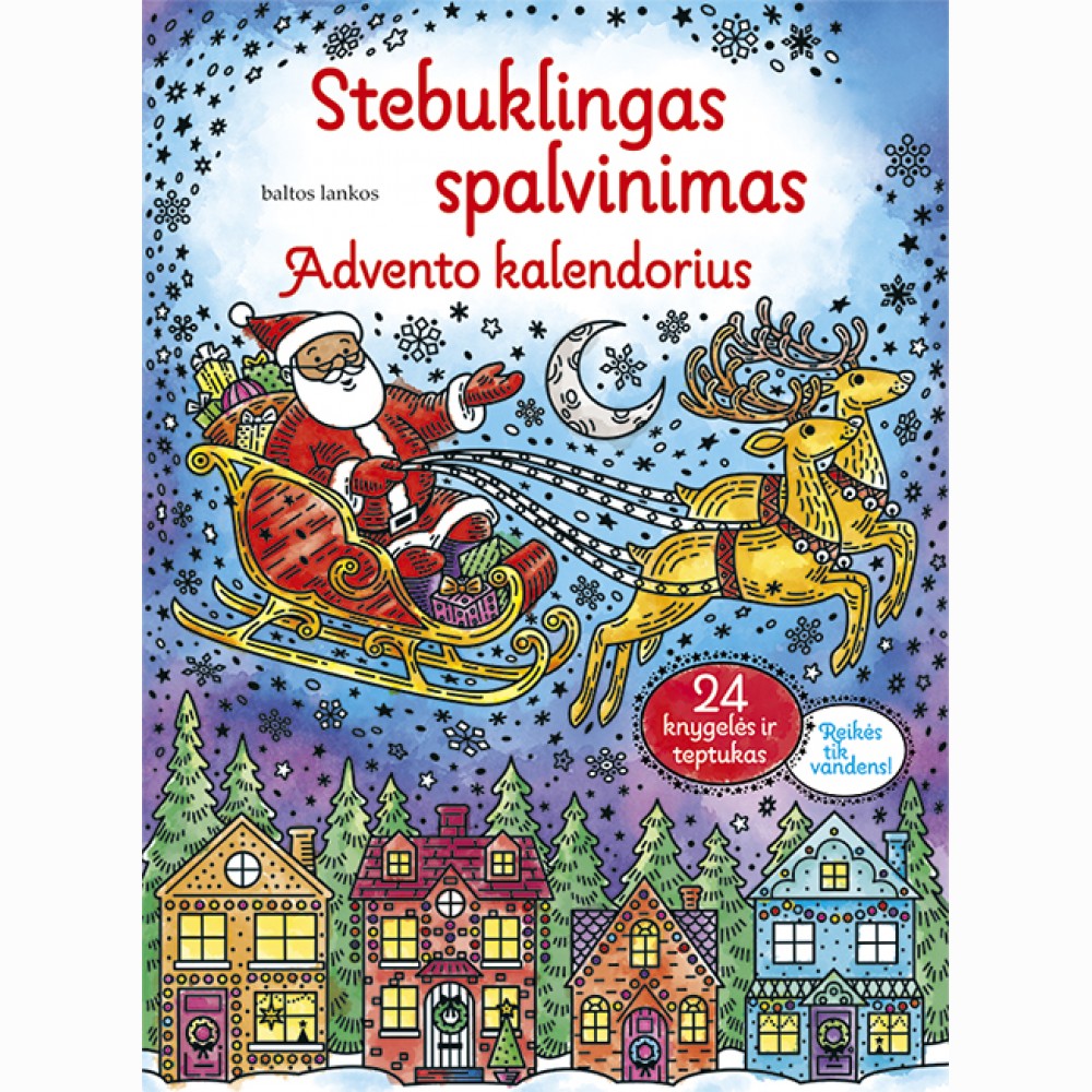 Stebuklingas spalvinimas. Advento kalendorius