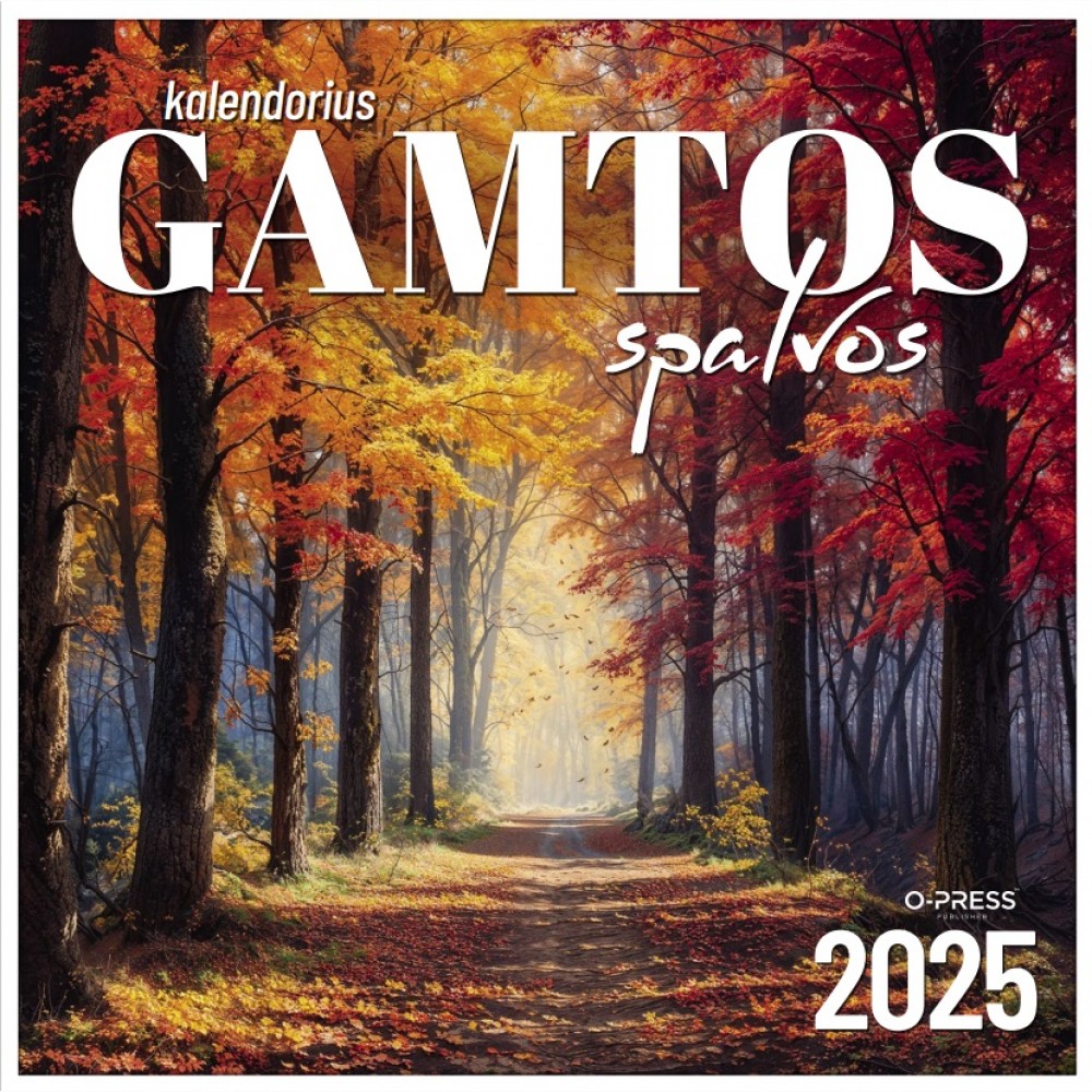 Kal. 2025 Gamtos spalvos 33x33