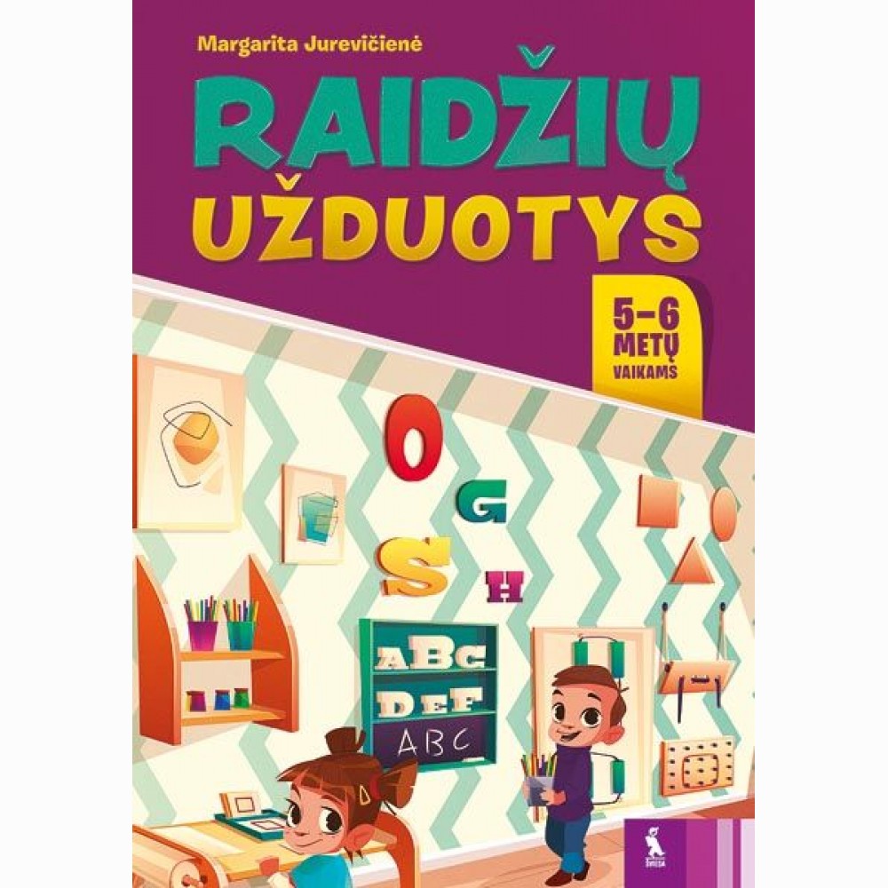 Raidžių užduotys 5-6 metų vaikams