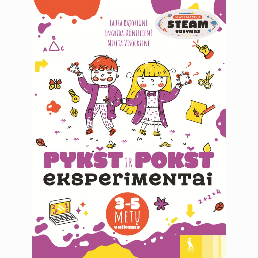Matematikos eksperimentai „Pykšt ir Pokšt“ 3-5 metų vaikams