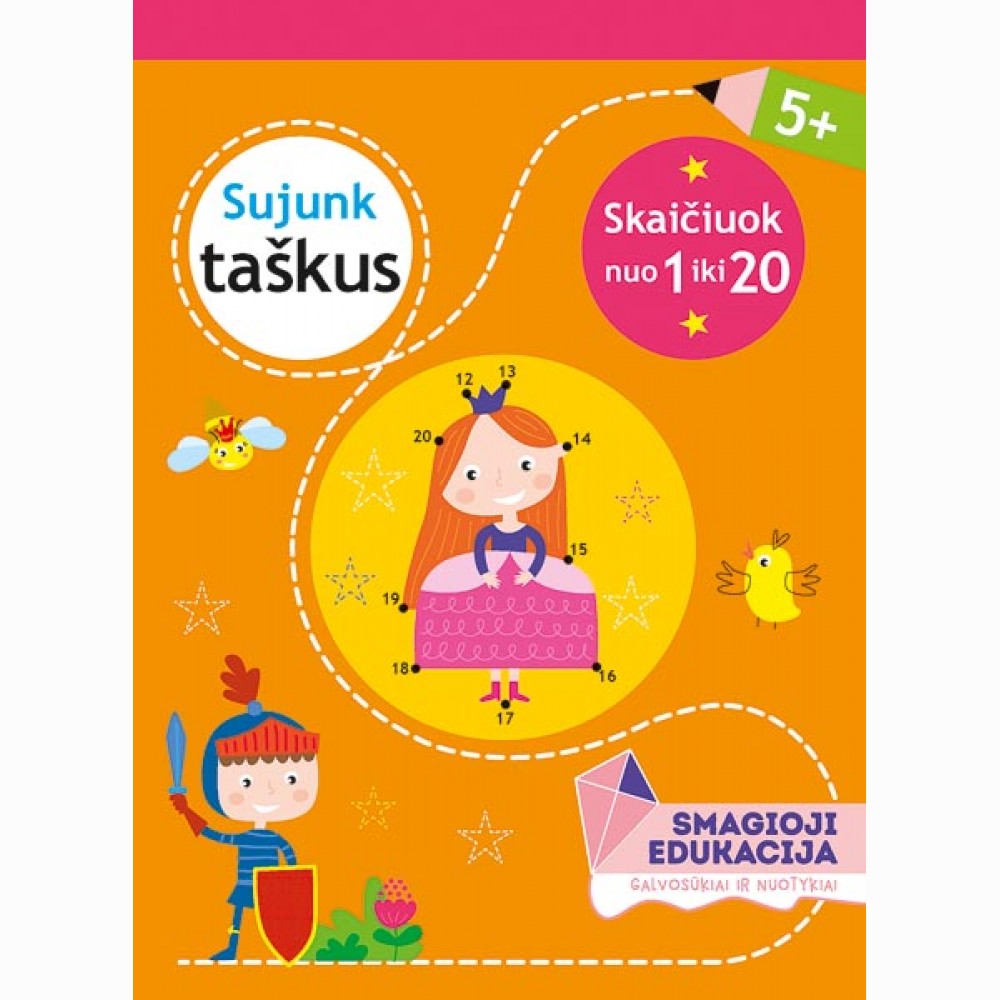 Sujunk taškus. Bloknotas 5 metų vaikams
