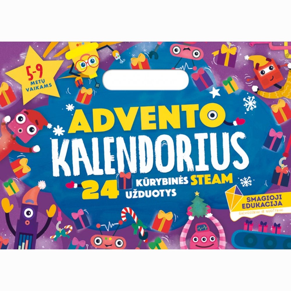 Advento kalendorius „24 kūrybinės STEAM užduotys“ 59 metų