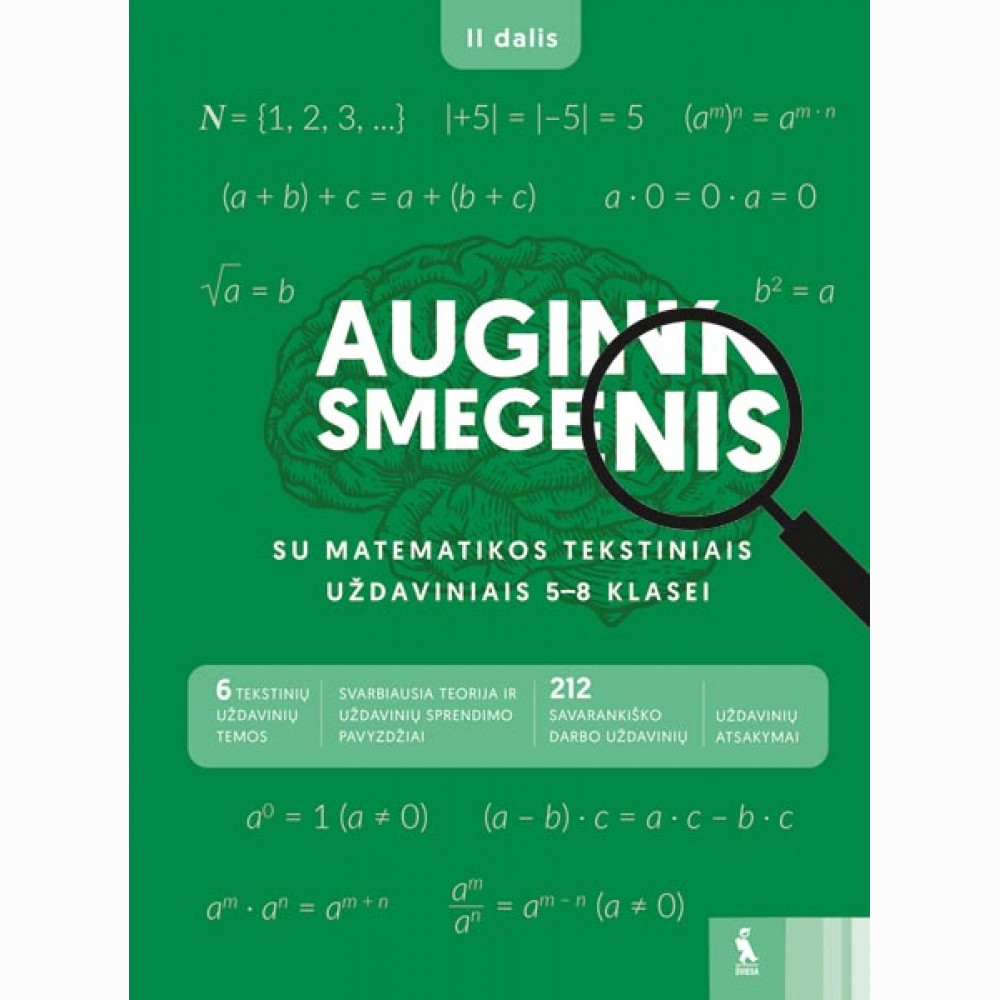 Augink smegenis su matematikos tekstiniais uždaviniais 5-8 klasei, 2 dalis