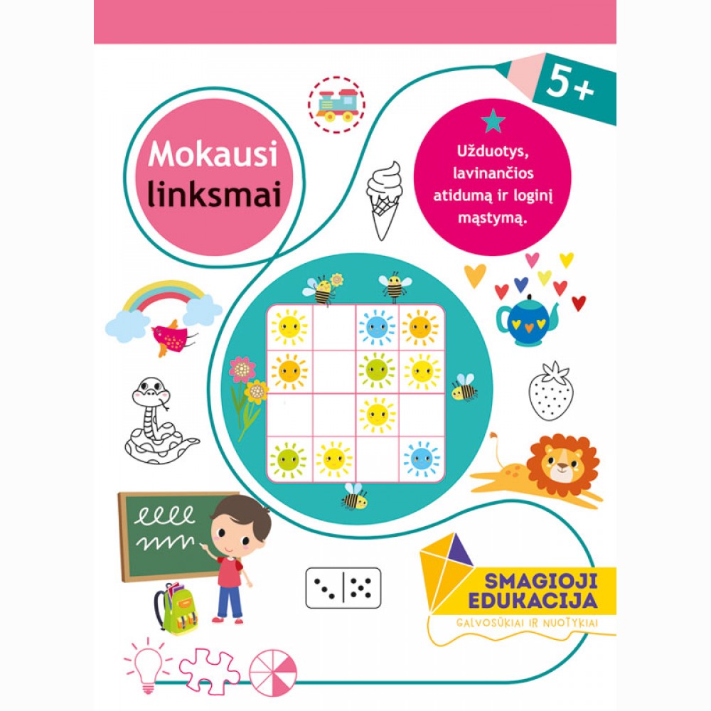 Mokausi linksmai. 5 metų vaikams