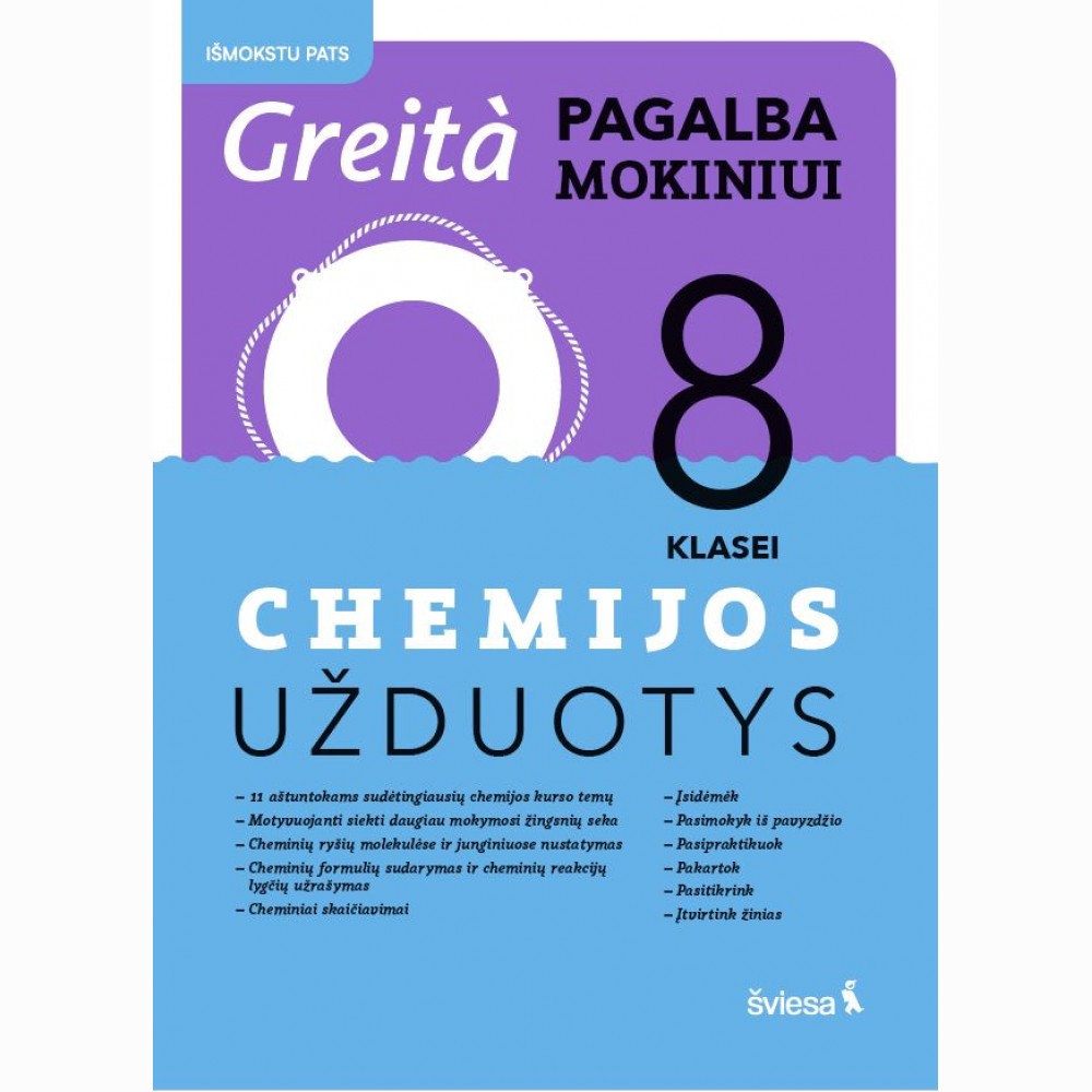 Chemijos užduotys 8 klasei. Greita pagalba mokiniui