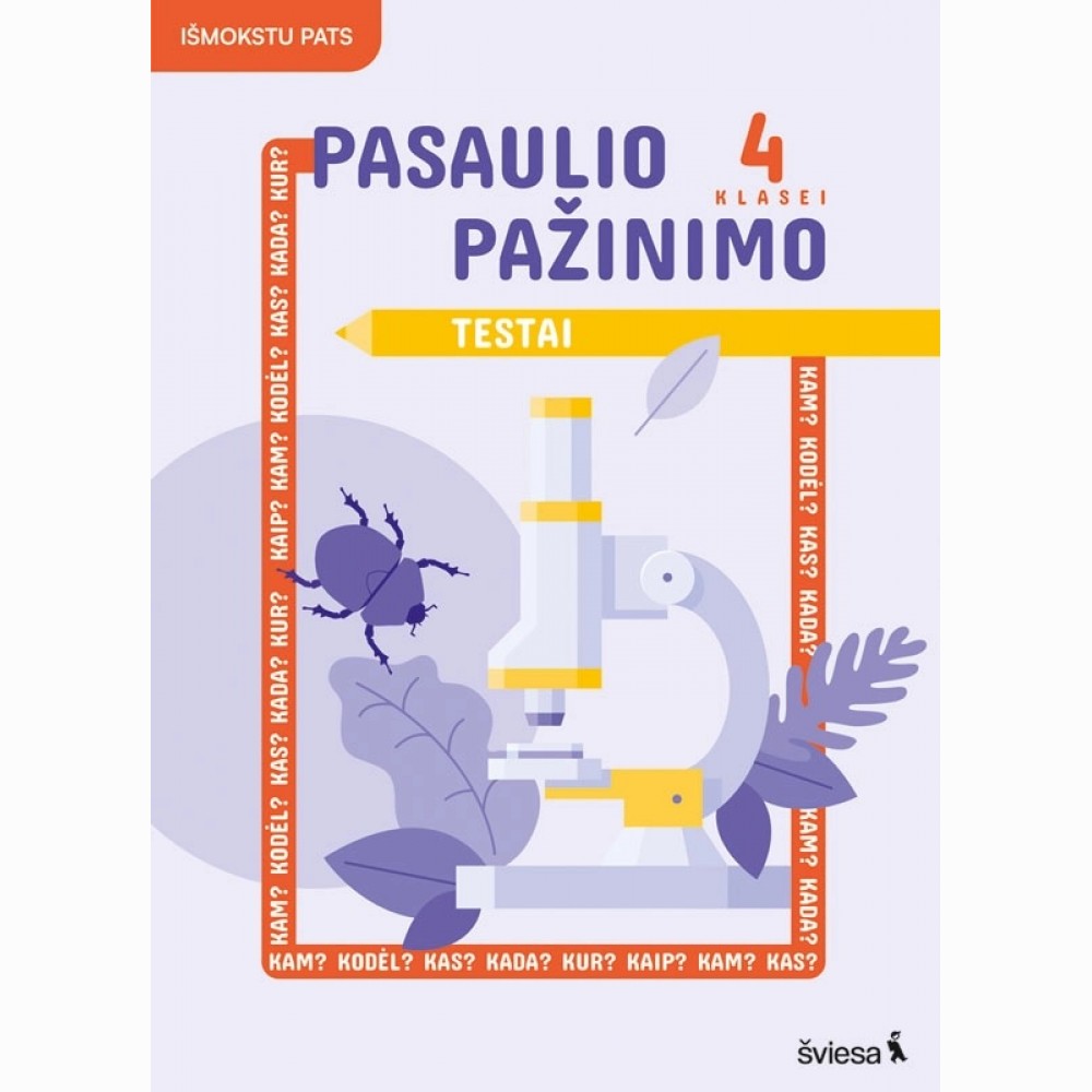 Pasaulio pažinimo testai 4kl.