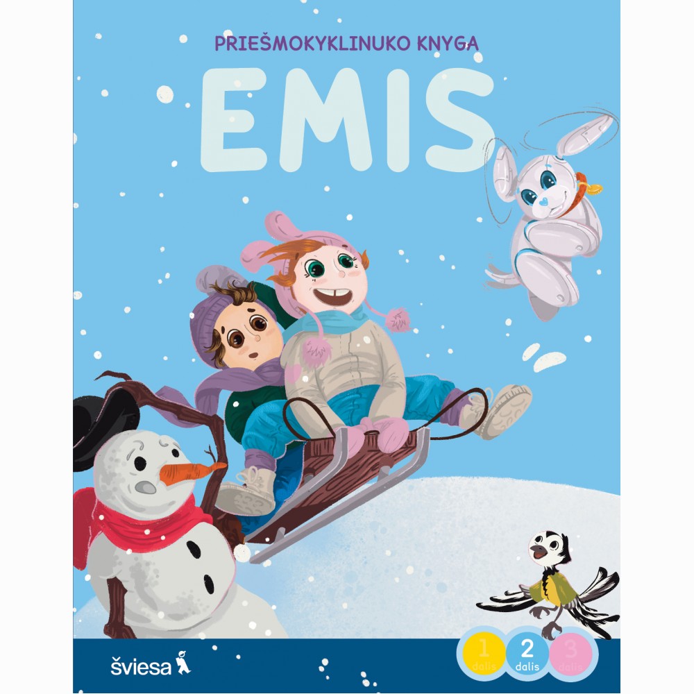 Emis. Žiemos džiaugsmai. Priešmokyklinuko knyga, 2 dalis