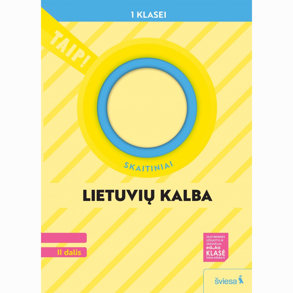 Lietuvių kalba. Skaitiniai 1 klasė, 2 dalis (atnaujinta 2022). Serija TAIP!