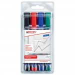 Žymeklių baltai lentai rinkinys Edding 360, 1.5-3mm, apvaliu galiuku, 4 spalvos