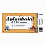 Aplankalai A4,spalvoti kraštai, PVC 100mic.,5vnt