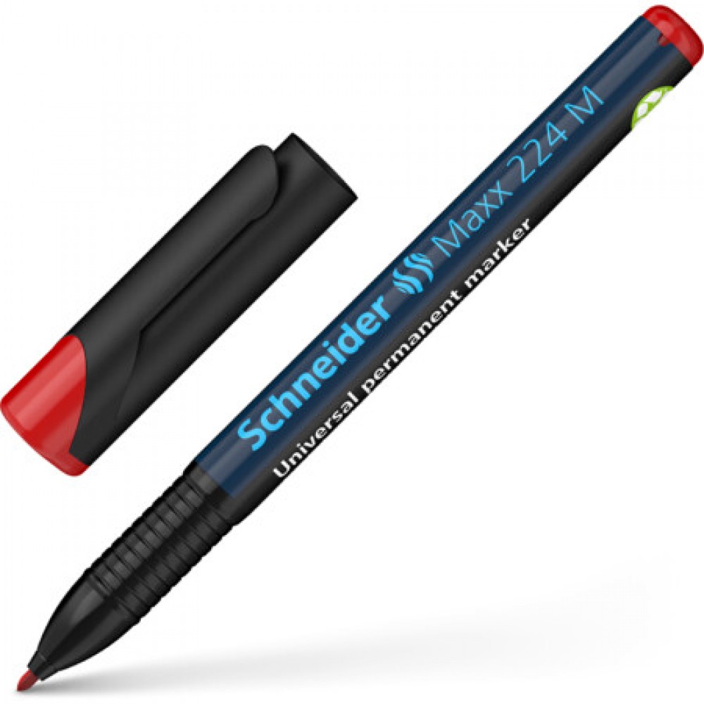 Žymeklis OHP Schneider Maxx 224 M 1 mm, raudonas