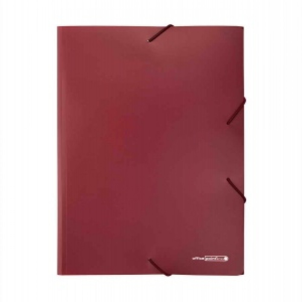 Aplankas su gumele A4 raudonas OFFICE POINT OP390000008