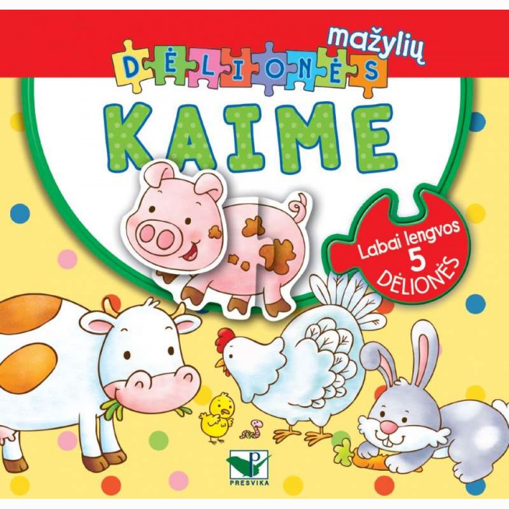 Mažylių dėlionės. Kaime. Labai lengvos 5 dėlionės 