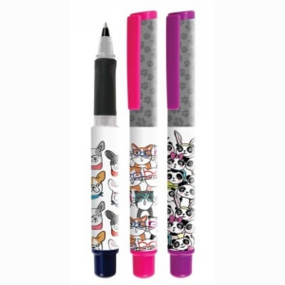 Kapsulinis rašiklis GO PEN ANIMALS (displ. 12 vnt.)