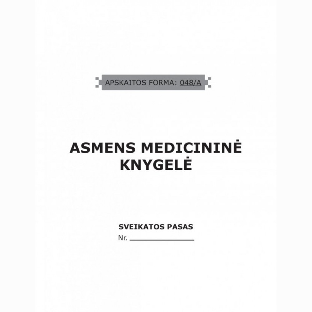 Asmens medicininė knygelė