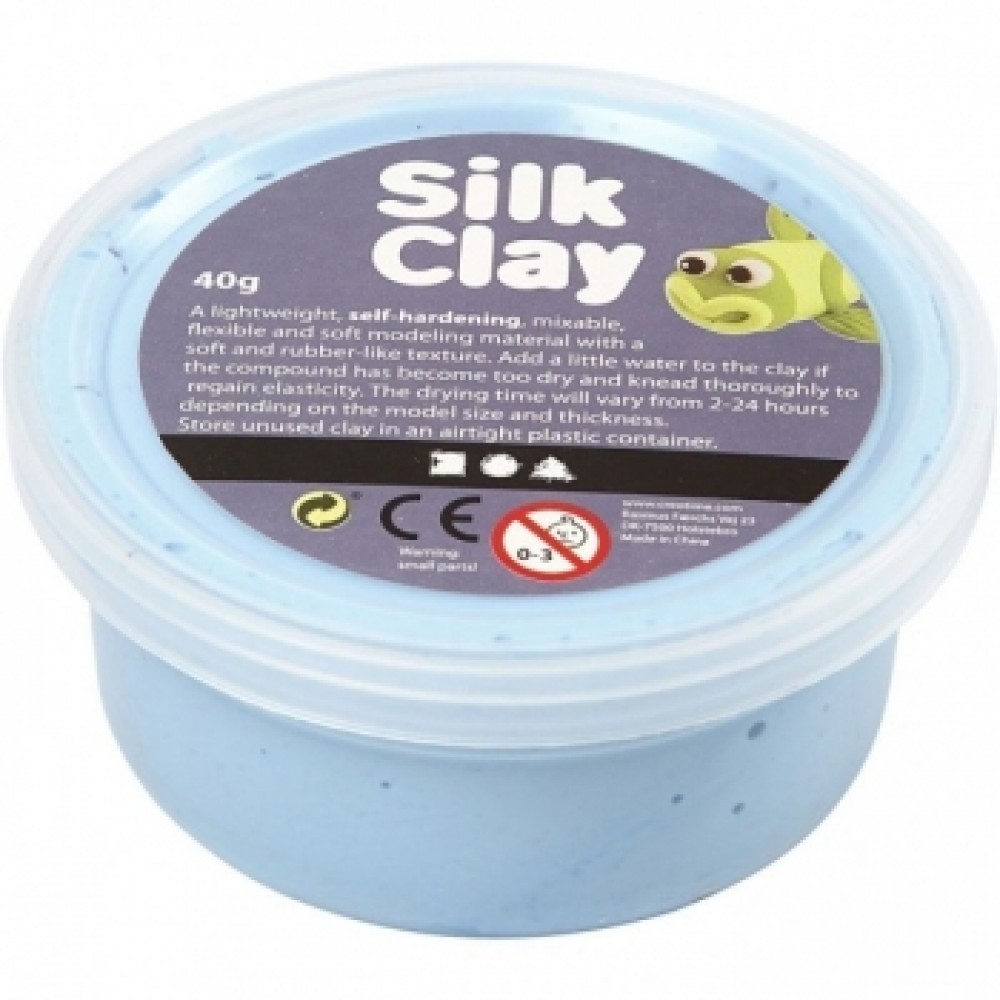 Silkinis modelinas. melynas neon. 40 gr