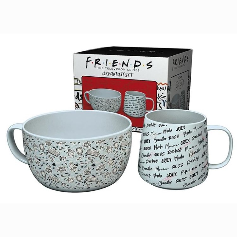 FRIENDS - Pusryčių rinkinys  Puodelis + Dubenėlisl - Doodle