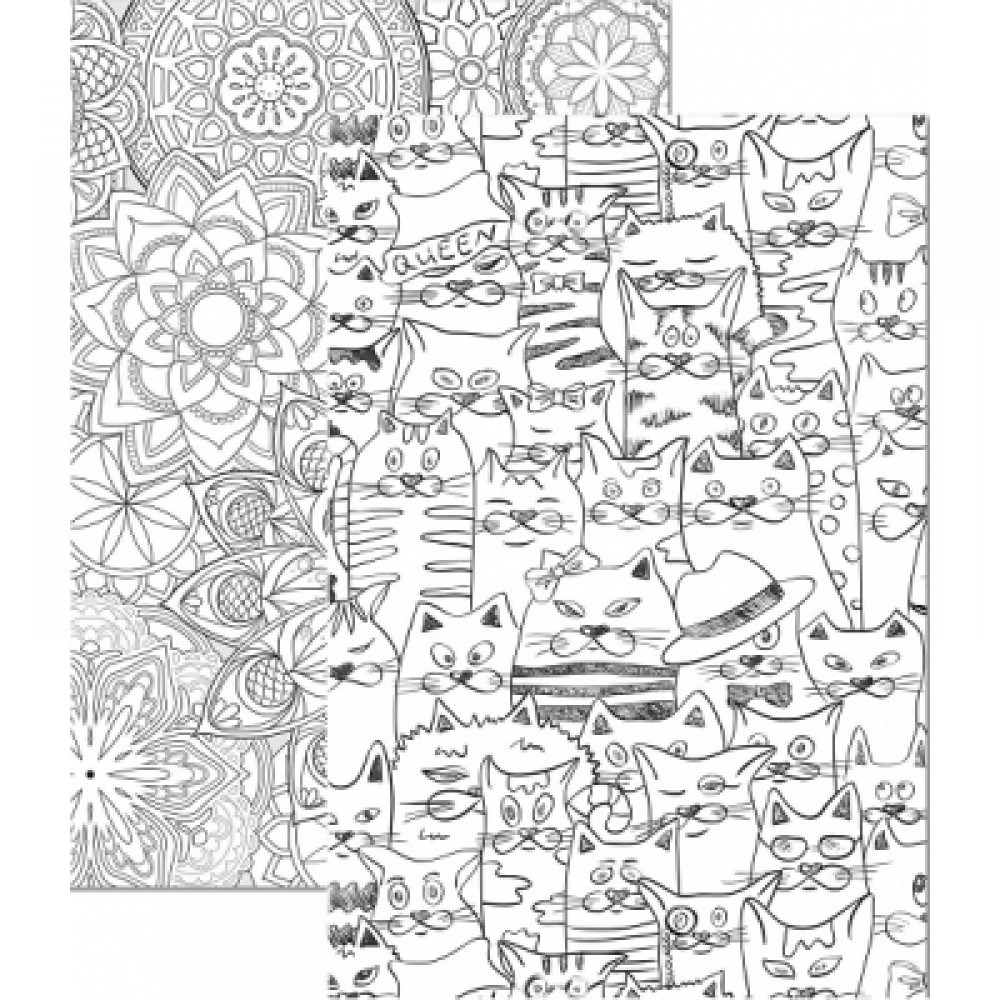 Sąsiuvinis langeliais segtas 170*198 48l, MANDALA  