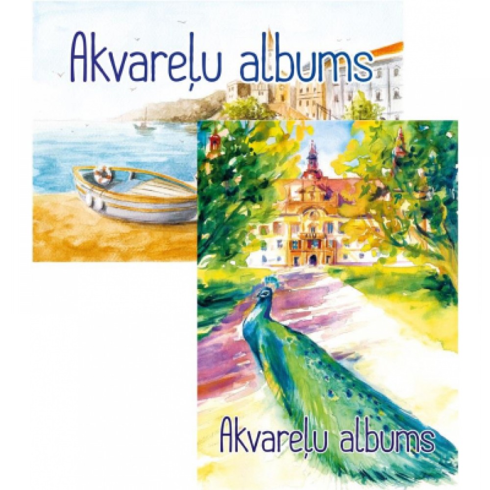Albumas akvarelei A4 15 lapų