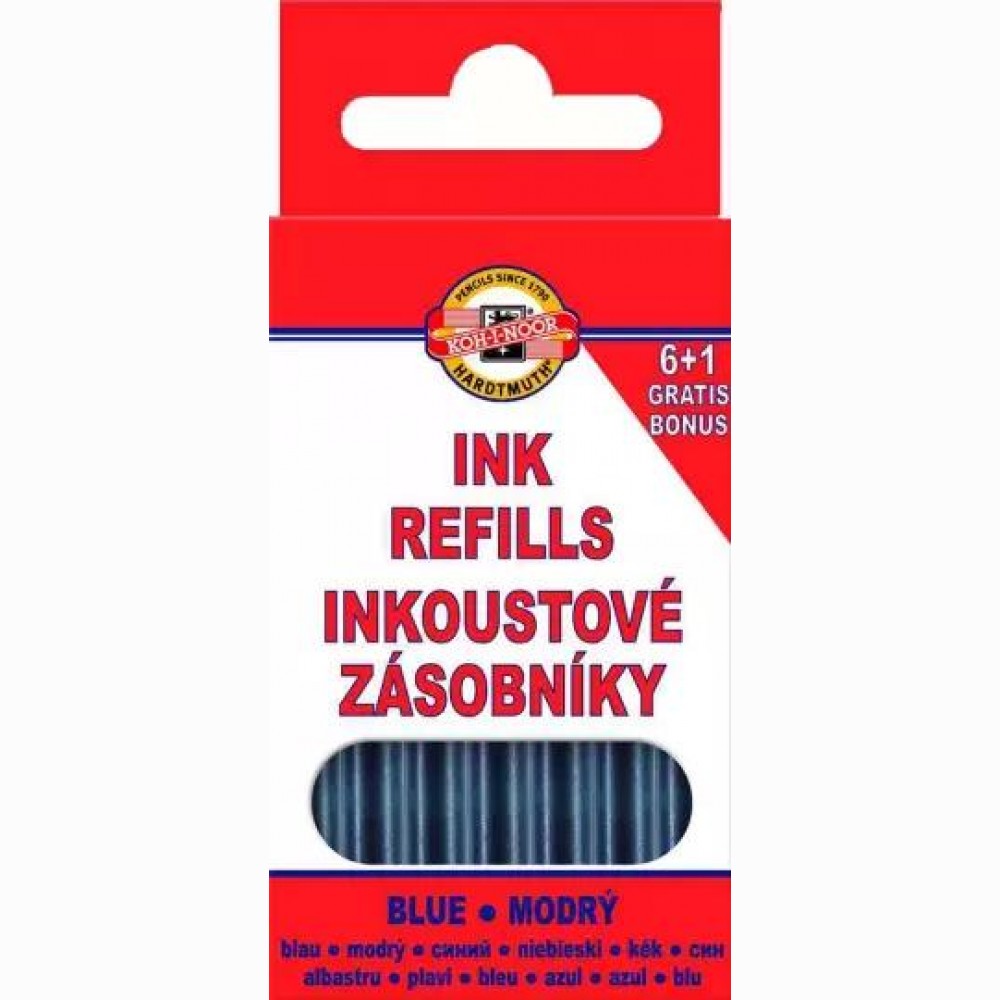 Raš.kapsulių rinkinys, ilgos, mėlynos 7 vnt 