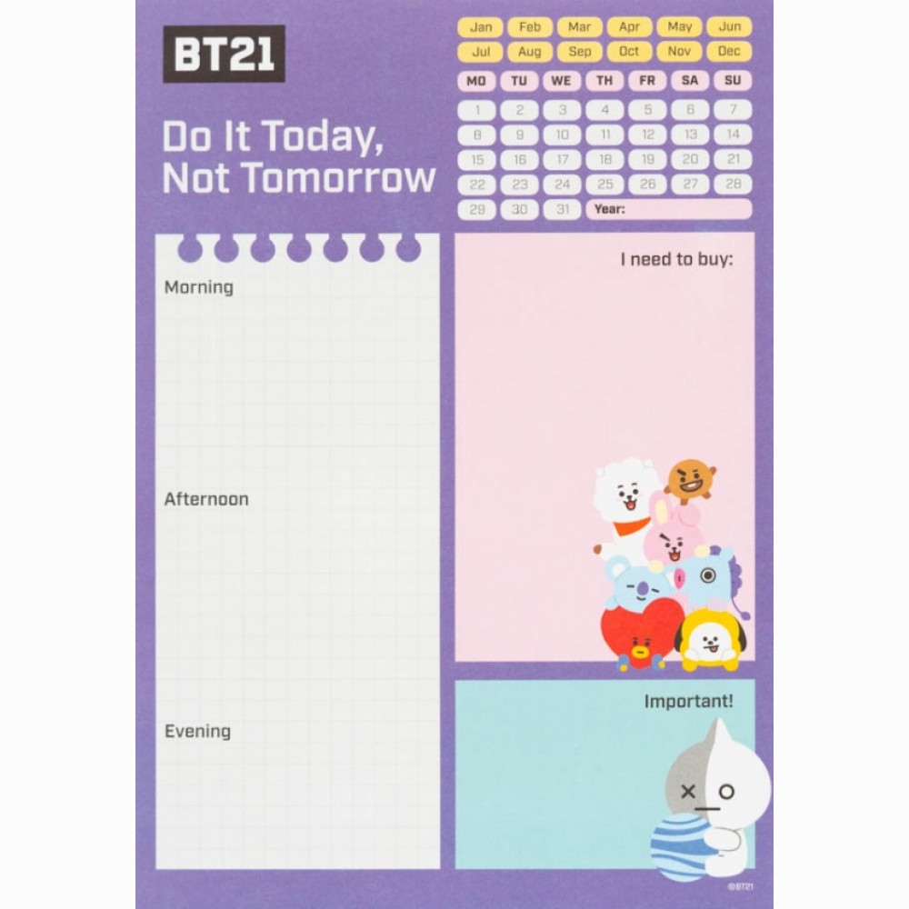 BT21 Užrašų knygutė