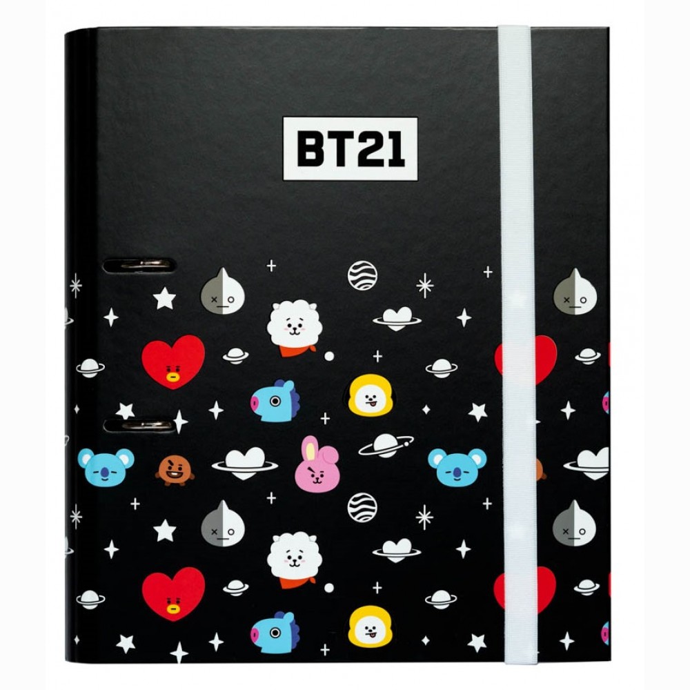 BT21 Premium žiedinis segtuvas su gumele