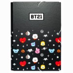 BT21 A4 Kartoninis aplankas su gumele