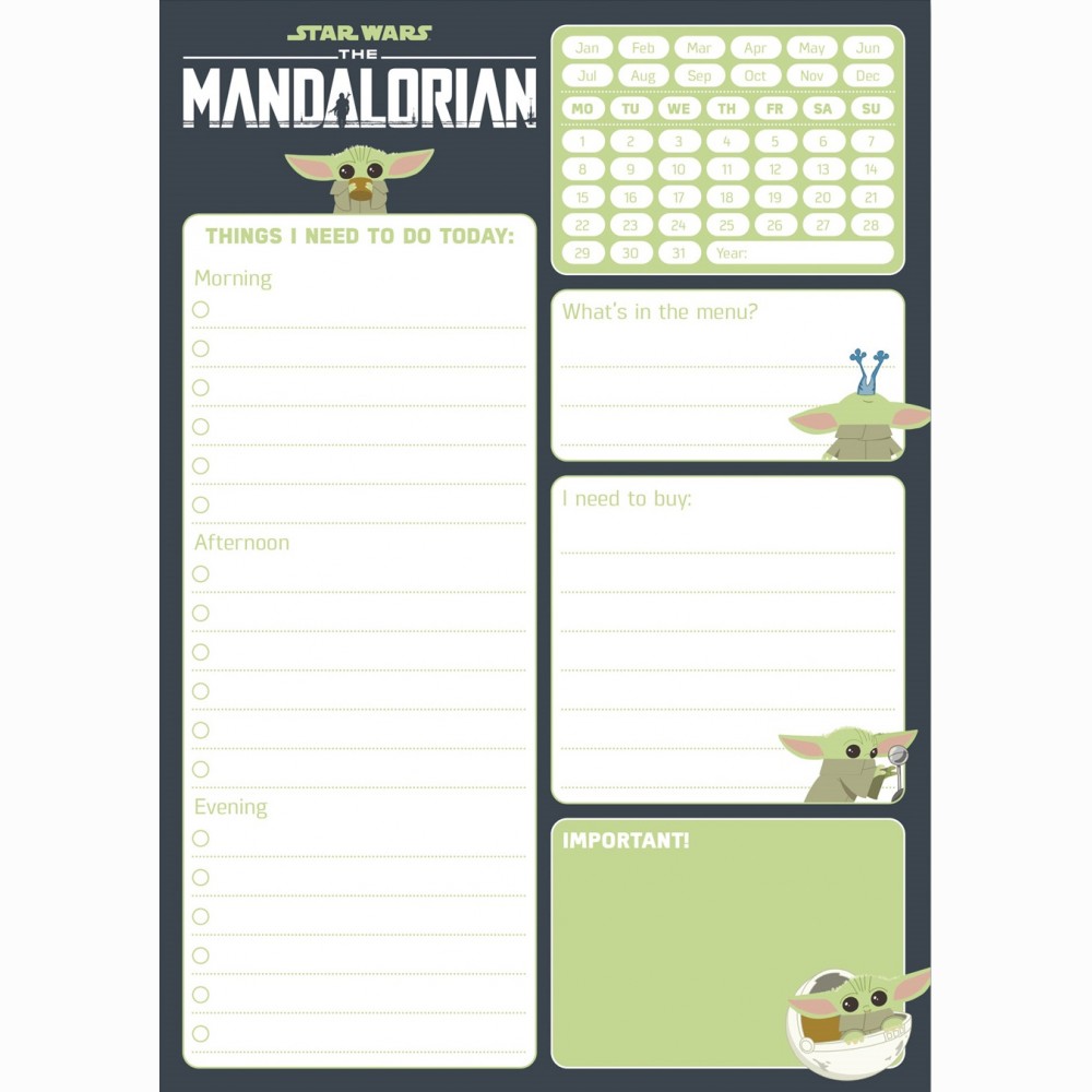 The Mandalorian savaitės planuoklis