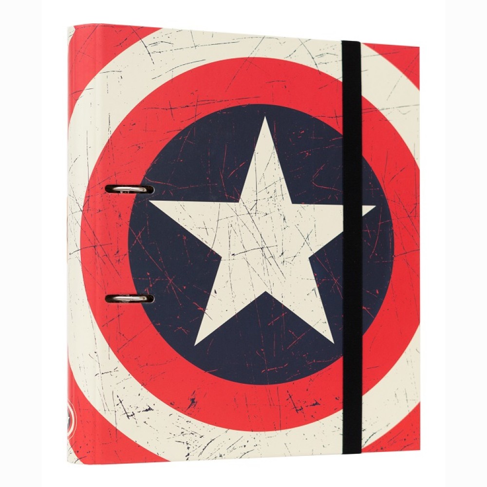 Marvel Captain America Shield žiedinis segtuvas