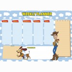 Pixar Toy Story A4 Savaitės planuoklis