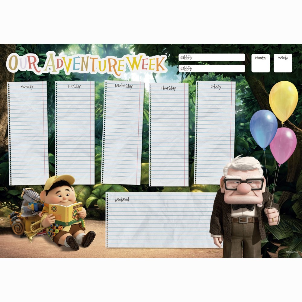 Pixar Up A4 Savaitės planuoklis