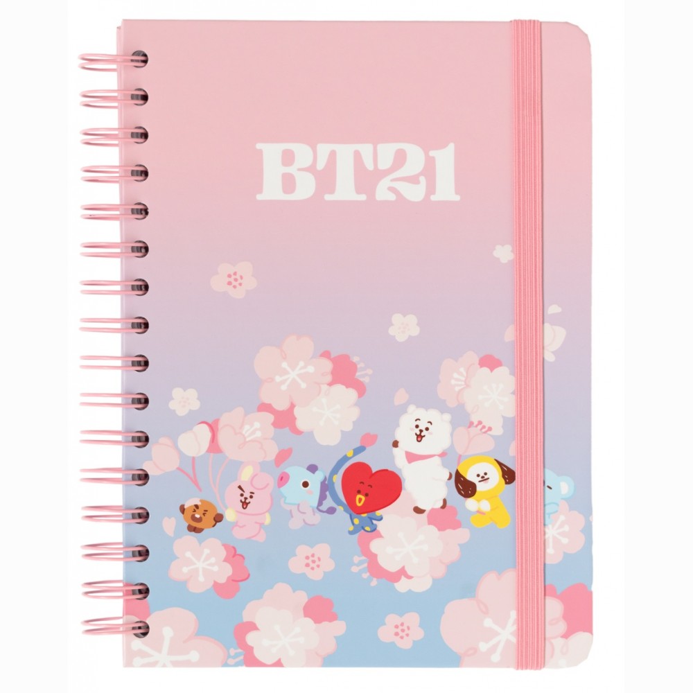 BT21 Cherry Blossom A5 užrašų knygutė