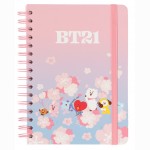 BT21 Cherry Blossom A5 užrašų knygutė