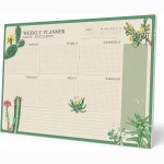 Kokonote Botanical Cacti A3 Savaitės planuoklis