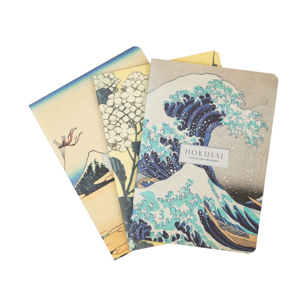 Kokonote Hokusai A6 užrašų knygutės 3VNT